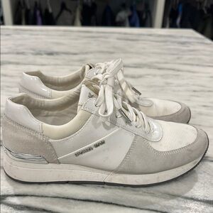 Michael Kors White and Gray Sneakers